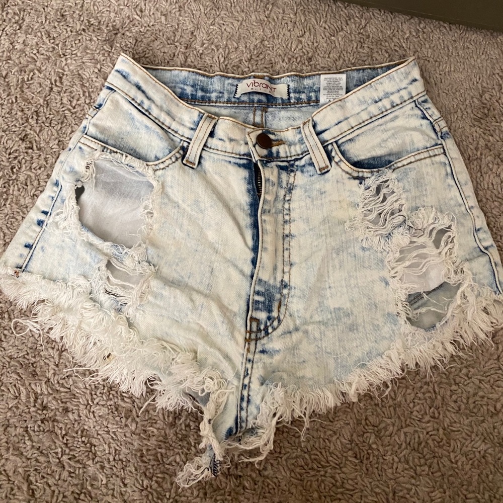 Ripped Jean shorts